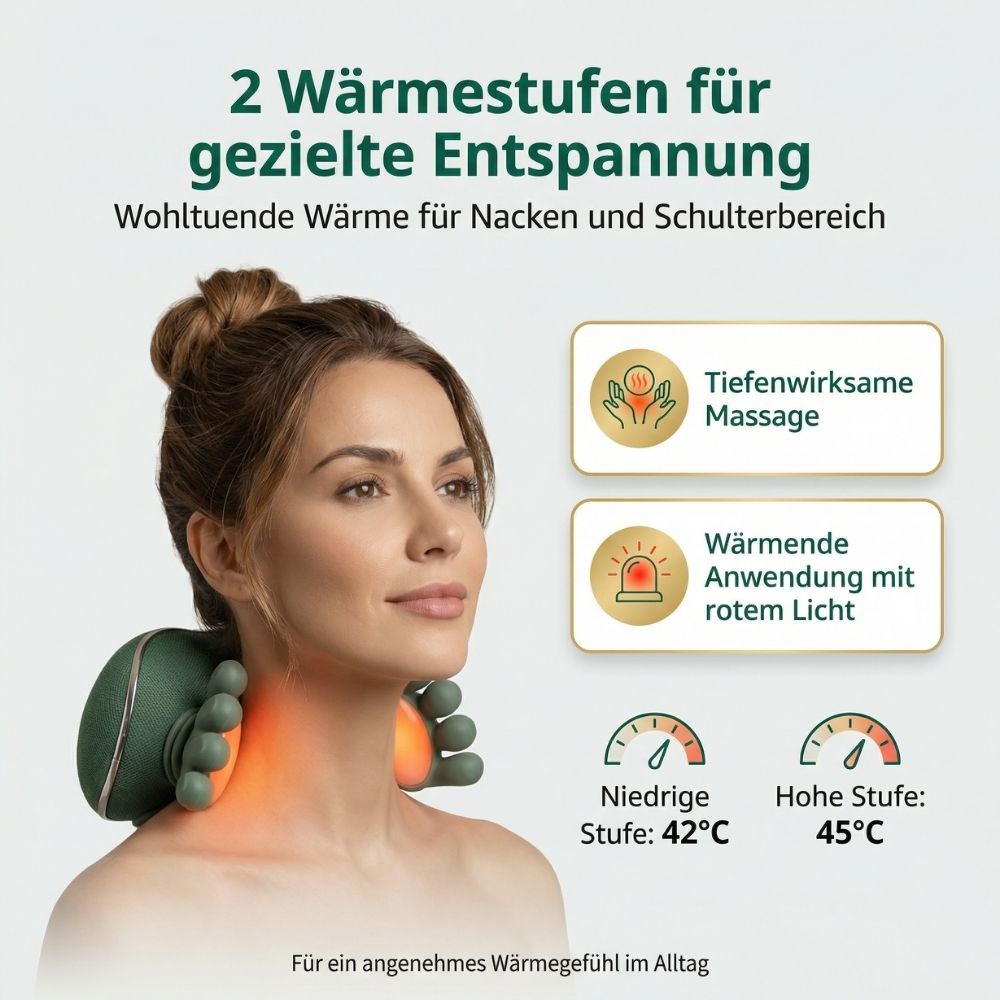 WohlNacken - Massagegerät mit Wärmefunktion